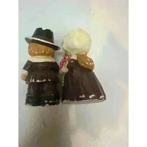 Vintage Hallmark Merry Miniatures Thanksgiving Figurine Set 1970s - Picture 4 of 12
